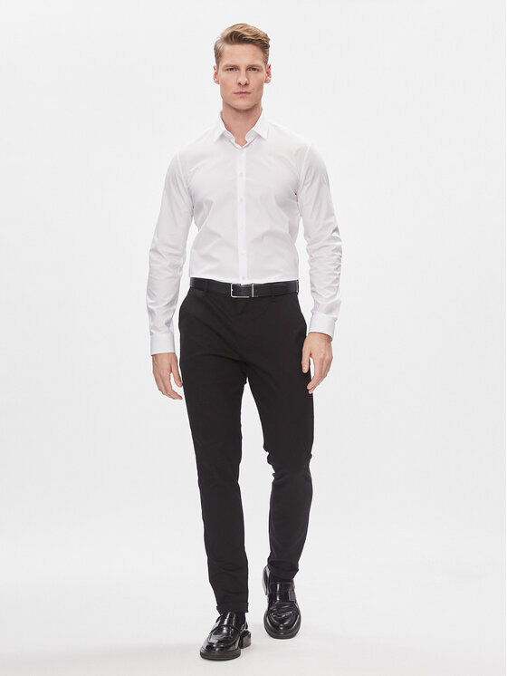 Calvin Klein Calvin Klein Cămașă K10K112310 Alb Slim Fit