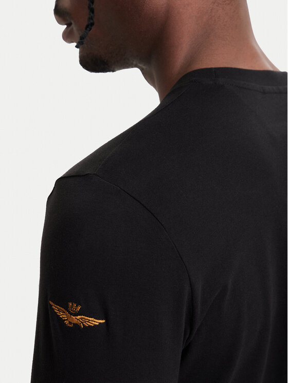 Aeronautica Militare Aeronautica Militare Longsleeve 262TS2570UJ00641 Negru Regular Fit