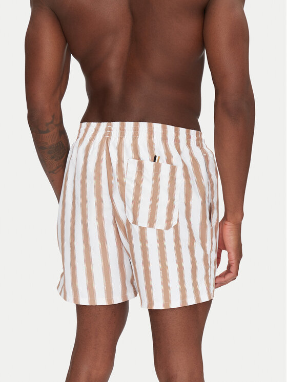 BOSS BOSS Pantaloni scurți pentru înot Piranha 50508844 Bej Regular Fit