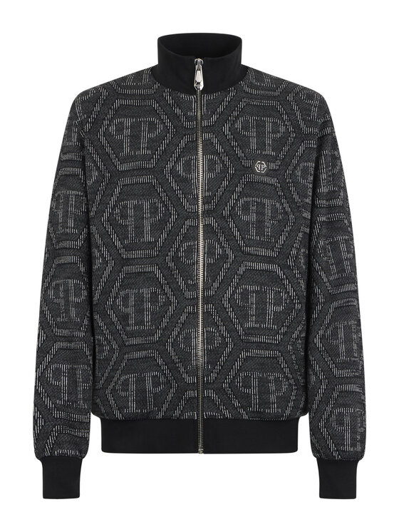 PHILIPP PLEIN PHILIPP PLEIN Bluza 29880 Czarny Jegging Fit