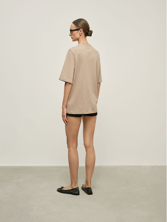 La Mania La Mania T-Shirt LOLA 3 Hnědá Oversize