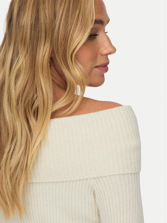 ONLY ONLY Džemper Katia 15311830 Écru Regular Fit