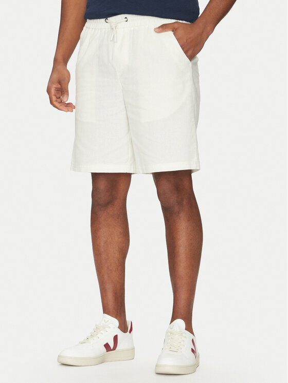 Blend Blend Pantaloncini di tessuto 20718409 Bianco Regular Fit
