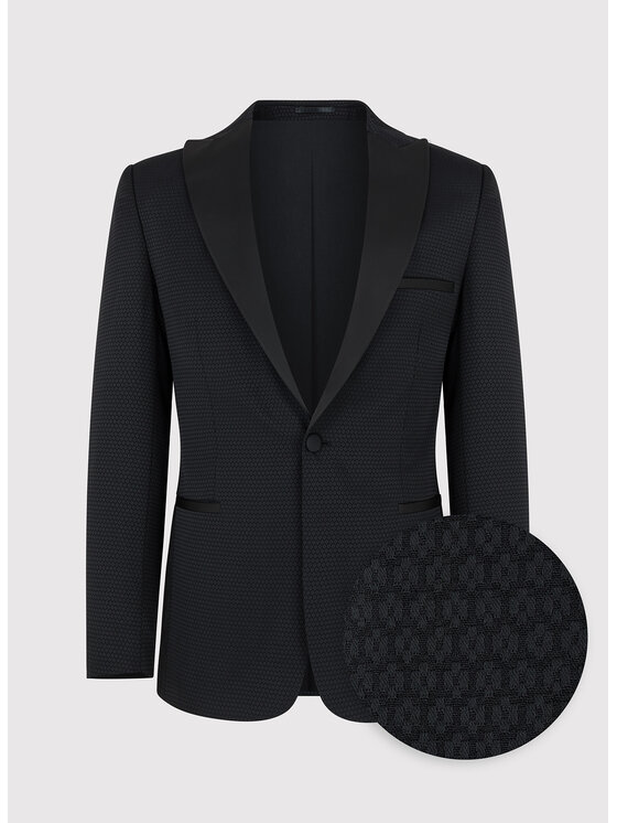 Pako Lorente Pako Lorente Marynarka P24SF-3S-002 Czarny Slim Fit