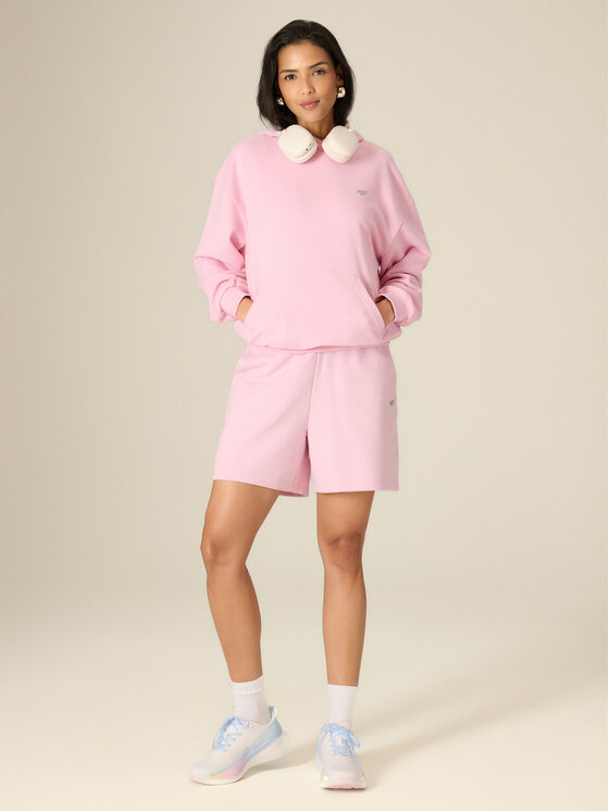 4F 4F Bluza ESSENTIAL 4 Różowy Loose Fit