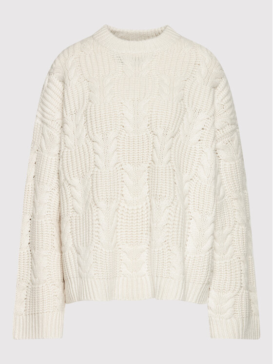 Samsøe Samsøe Samsøe Samsøe Pulover Kaya F21400032 Alb Loose Fit