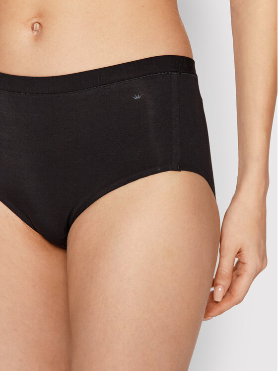 Triumph Triumph Figi klasyczne z wysokim stanem Smart Natural Maxi 10211539 Czarny