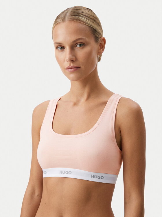HUGO HUGO Sportinė liemenėlė HUGO ID BRALETTE 50557092 Šviesiai rožinė