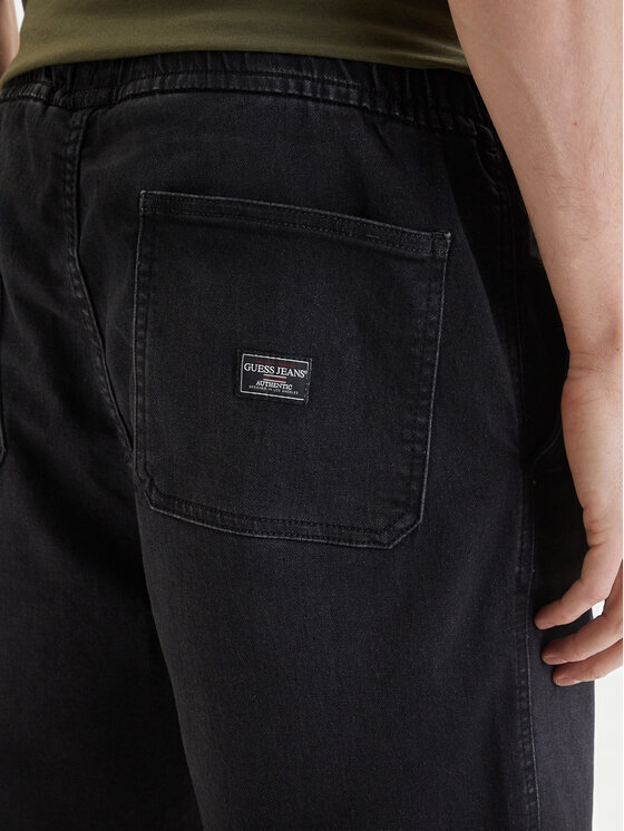Guess Jeans Guess Jeans Джинсові шорти M6GD35 D8003 Чорний Relaxed Fit