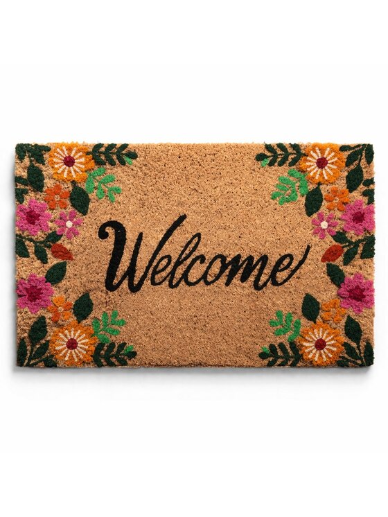 MIAhome MIAhome Wycieraczka wejściowa kokosowa Welcome 45x75 cm Brązowy