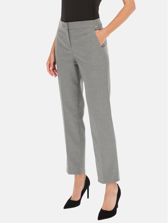 Potis & Verso Potis & Verso Spodnie damskie Naira Szary Regular Fit