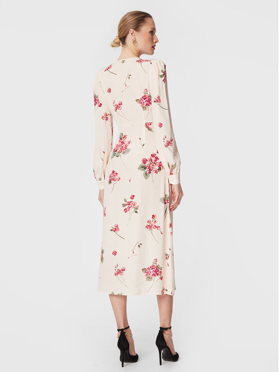 TWINSET TWINSET Sukienka koszulowa 231TP2701 Beżowy Regular Fit