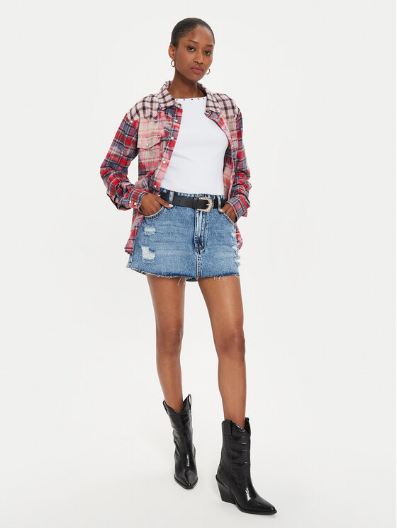 One Teaspoon One Teaspoon Fustă de blugi 26411 Albastru Slim Fit