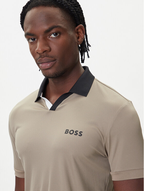 BOSS BOSS Tricou polo Palle 50543348 Bej Slim Fit