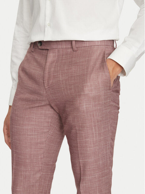 BOSS BOSS Hlače iz tkanine H-Genius-251 50535685 Roza Slim Fit
