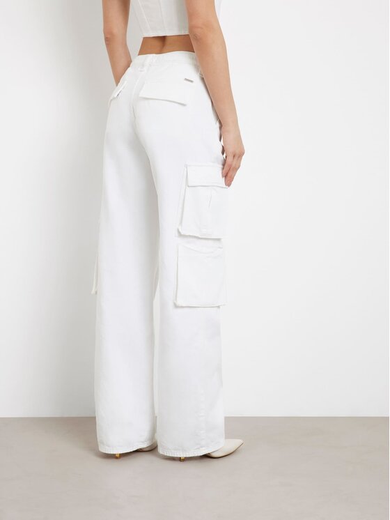 Guess Guess Jeansy 164951 Biały Relaxed Fit