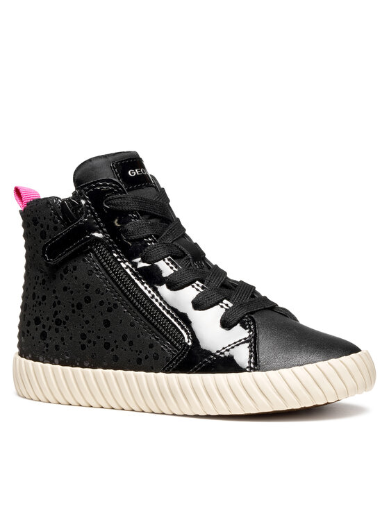 Geox Geox Sneakersy J Mirroless J46MNA 0AU02 C9999 M Černá