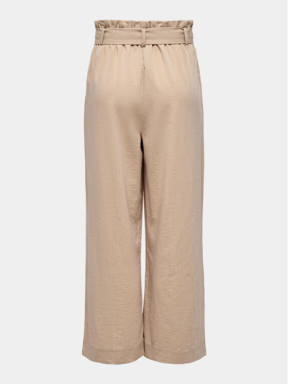 ONLY ONLY Spodnie materiałowe Marsa 15269628 Beżowy Flared Fit