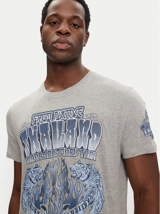 Brave Soul Brave Soul T-Shirt MTS-149SKEN Szary Regular Fit