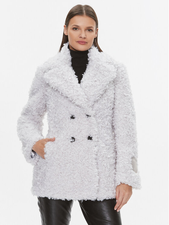 Patrizia Pepe Patrizia Pepe Δέρμα προβάτου 2O0116/E009-W356 Γκρι Regular Fit