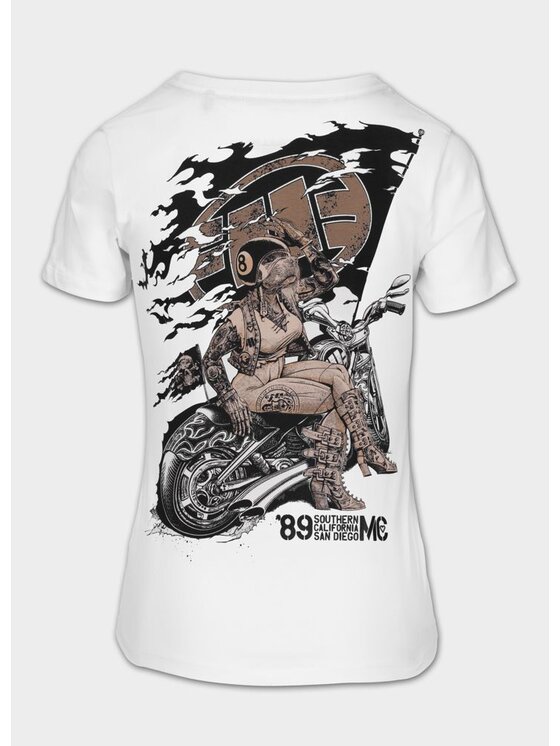 PITBULL PITBULL T-Shirt MC HEART Biały Regular Fit