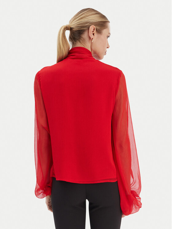 Bardot Bardot Blúzka Solace 59704TB2 Červená Relaxed Fit