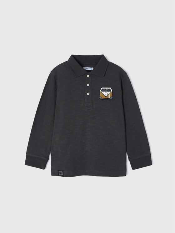 Mayoral Polokošeľa 4177 Sivá Regular Fit