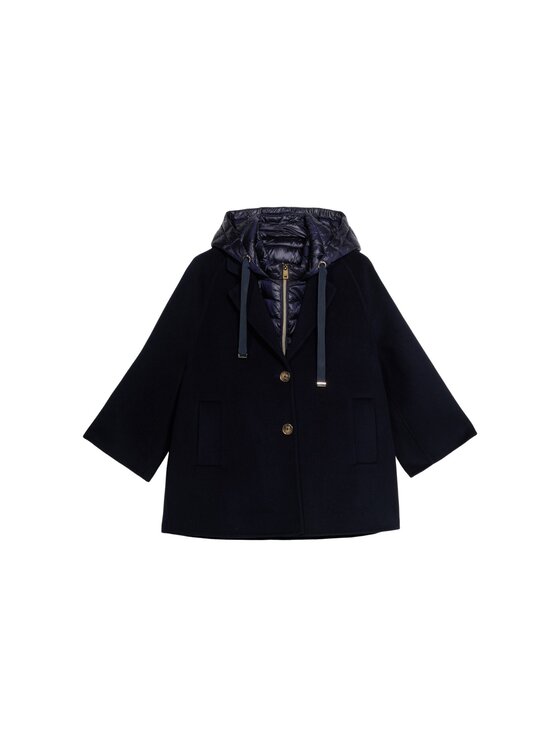 Oltre Oltre Cappotto 0068R000463N034 Blu Slim Fit