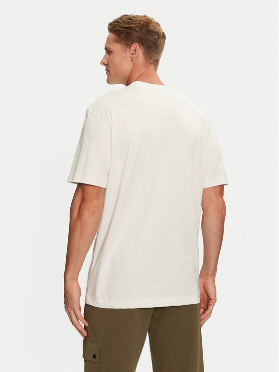 HUGO Hugo Majica Dlongny 50521076 Écru Relaxed Fit