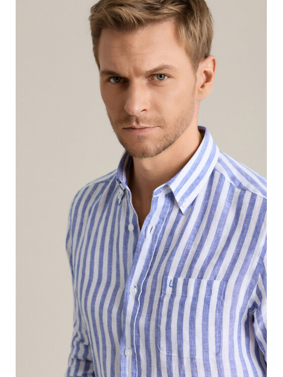 Lancerto Lancerto Koszula Casilda KO073126000029 Niebieski Slim Fit
