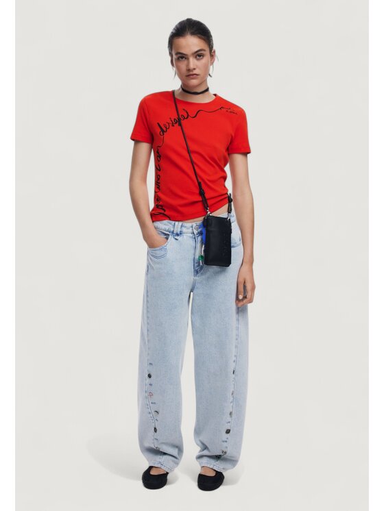 Desigual Desigual Μεγάλο Πορτοφόλι Γυναικείο MONE_HALF LOGO MILTON Μαύρο