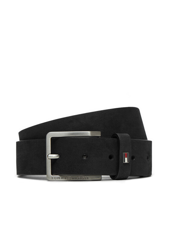 Tommy Hilfiger Tommy Hilfiger Чоловічий ремінь Oliver Nubuck 3.5 AM0AM13019 Чорний