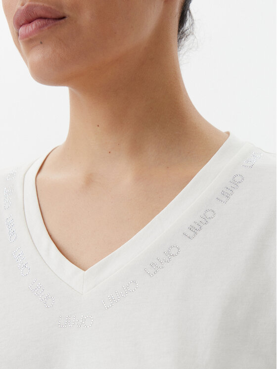 Liu Jo Sport Liu Jo Sport Tričko TA5175 JS923 Écru Regular Fit
