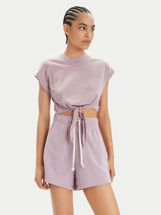 Champion Champion Marškinėliai 117178 Violetinė Regular Fit