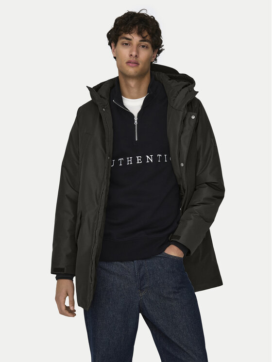 Only & Sons Zimné bundy 22025871 Sivá Regular Fit