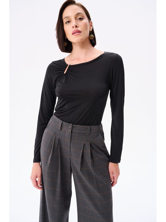 blue shadow blue shadow Bluzka Passi Czarny Regular Fit