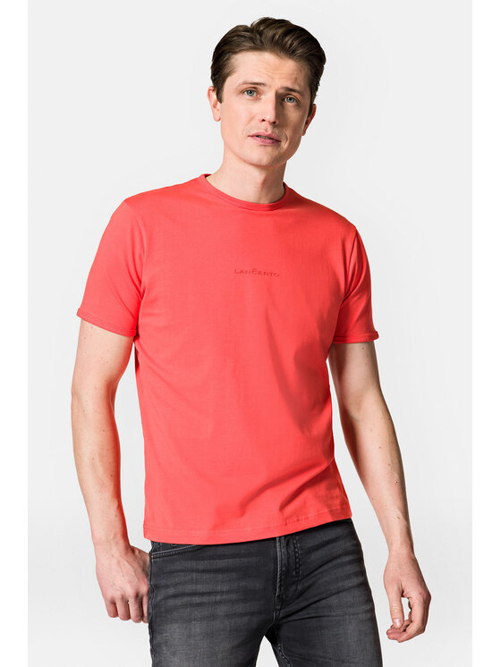 Lancerto Lancerto T-Shirt Steph TS073123000007 Koralowy Regular Fit