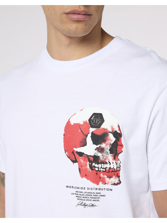 PHILIPP PLEIN PHILIPP PLEIN T-Shirt 28969 Biały Regular Fit
