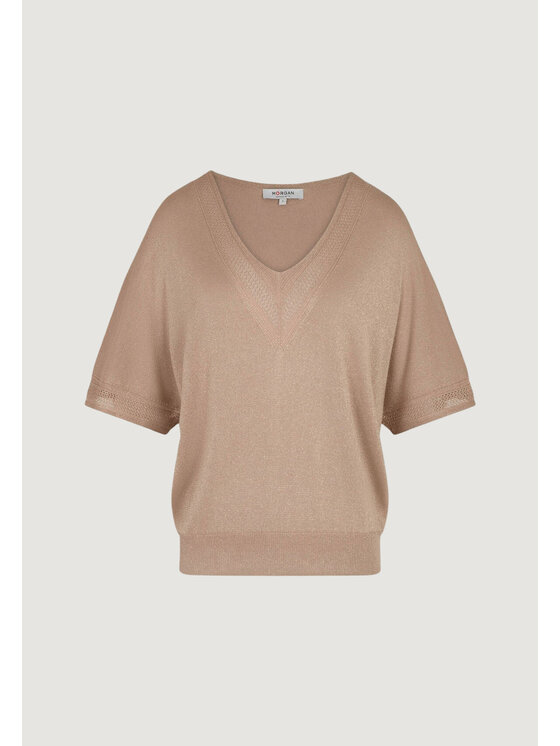 Morgan Morgan Bluza 241-MCHRIS Bež Relaxed Fit