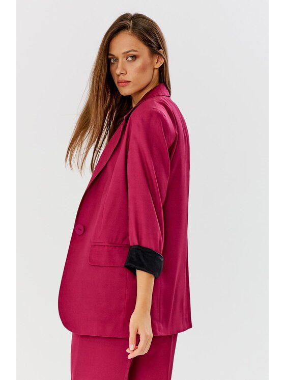 NAOKO NAOKO Sako Boho Berries Růžová Oversize