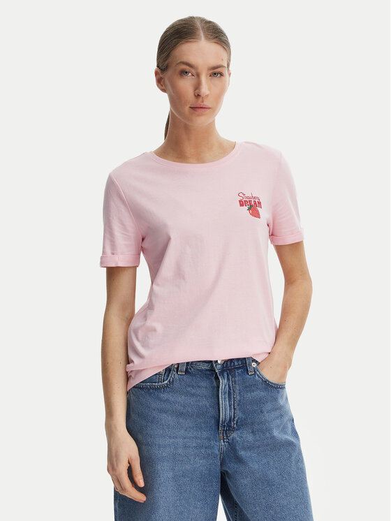 ONLY ONLY T-Shirt Kita 15291465 Rosa Regular Fit