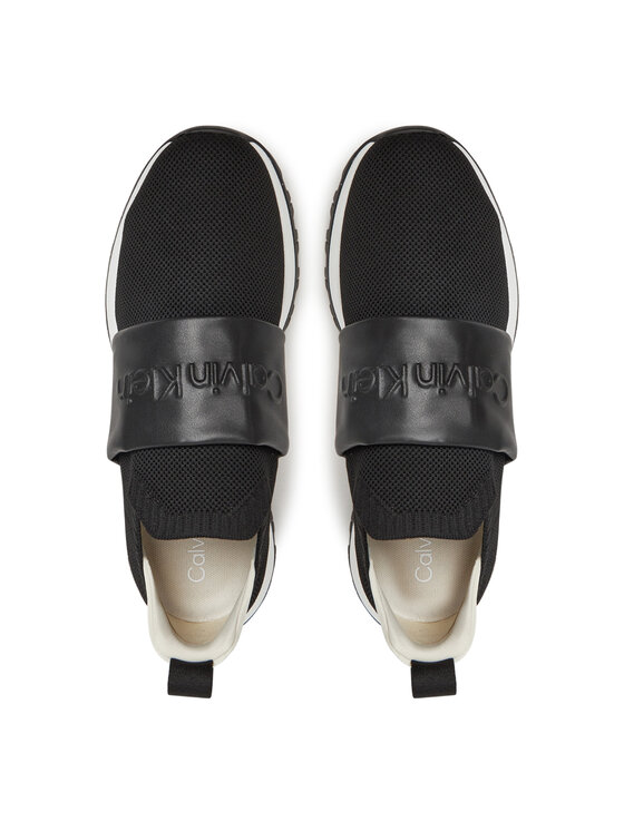 Calvin Klein Calvin Klein Сникърси Runner Slip On - He Nappa HW0HW02415 Черен