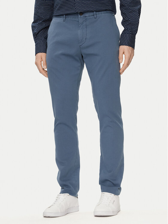 Tommy Hilfiger Chino Hlače Bleecker MW0MW33910 Modra Slim Fit