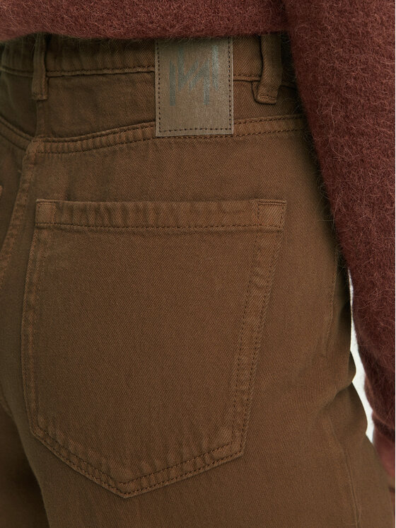 Marella Marella Jeansy Zaffo 2623136075 Brązowy ciemny Wide Leg