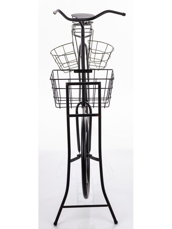 MIAhome MIAhome Kwietnik metalowy 87,5x130x38 cm BASIKAL Czarny