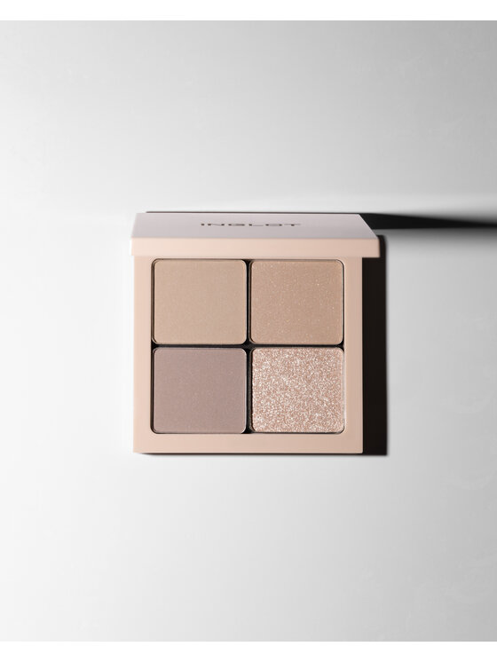 INGLOT INGLOT Kasetka Flexi Freedom System z lusterkiem Paleta cieni do powiek Beżowa