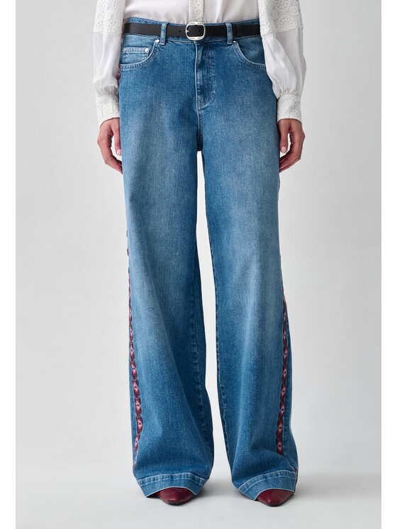 TATUUM TATUUM Jeansy DOBRAWA 1 Granatowy Wide Fit