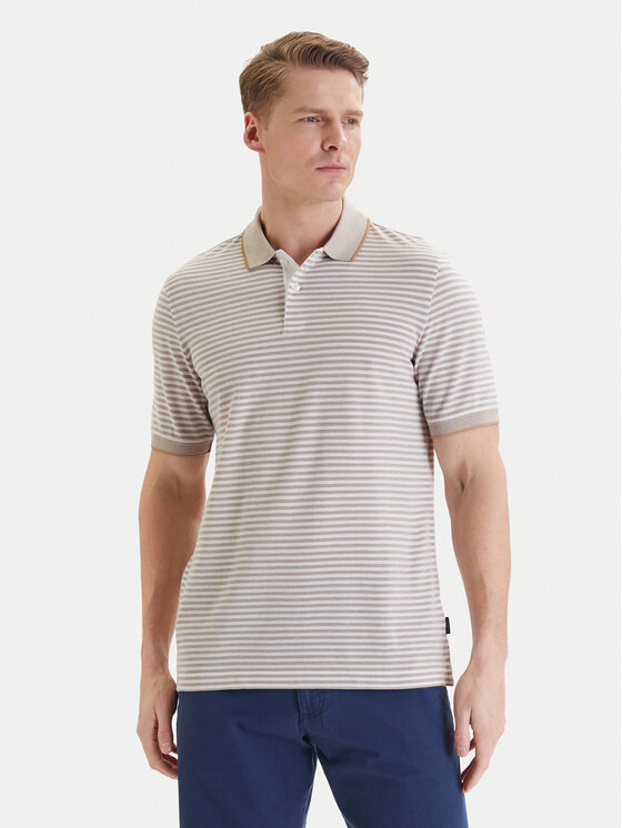 Bugatti Bugatti Polo 8150-75092C Beige Regular Fit