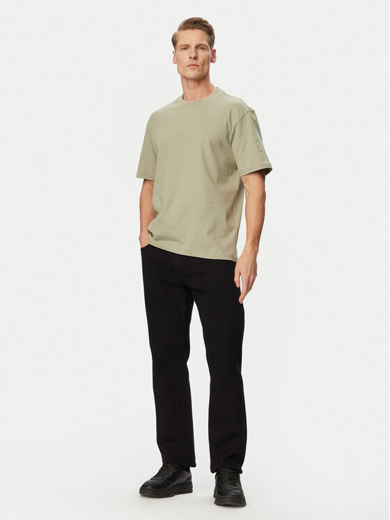 HUGO HUGO T-Shirt Dapolino 50488330 Zielony jasny Regular Fit