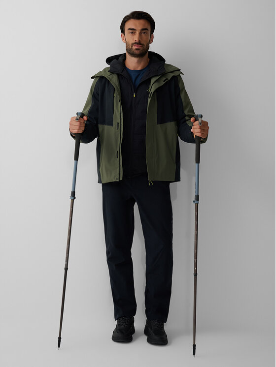 4F 4F Kurtka wielofunkcyjna BETWEEN LAYERS Khaki Regular Fit